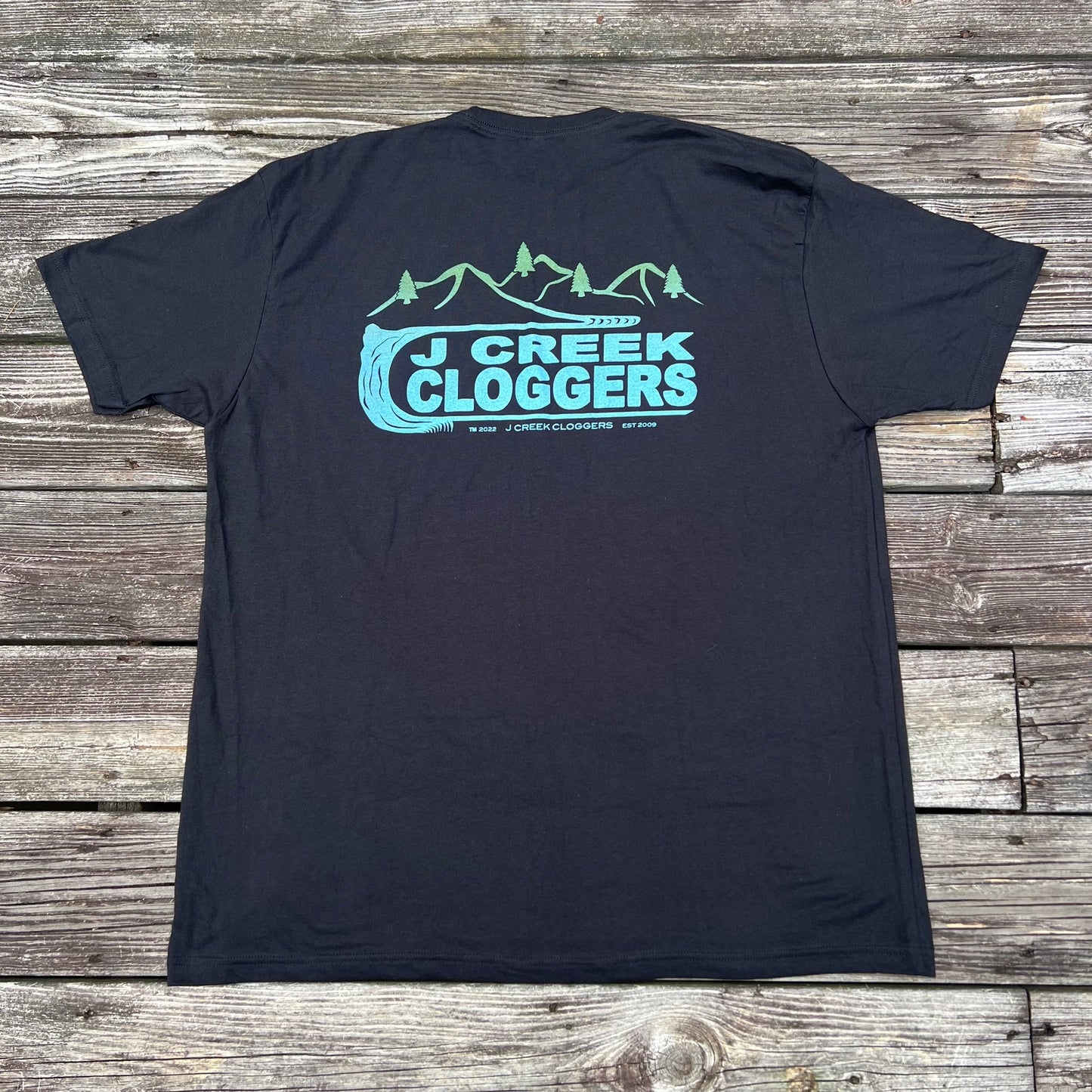 J Creek Cloggers Black Short Sleeve Shirt
