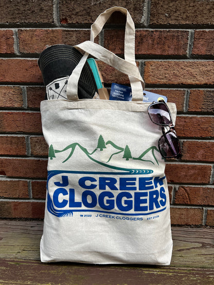 Beige J Creek Cloggers Tote Bag