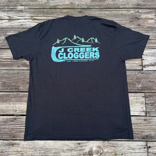 J Creek Cloggers Black Short Sleeve Shirt
