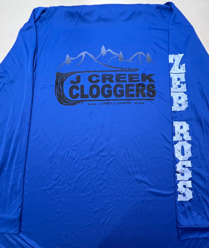 J Creek Cloggers ™ Long Sleeve Activewear Shirt